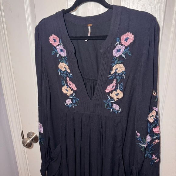 Free People Mia Floral Embroidered Long Sleeve Dress - Picture 6 of 12